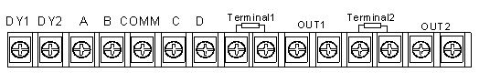 微機調(diào)制器接線端子示意圖